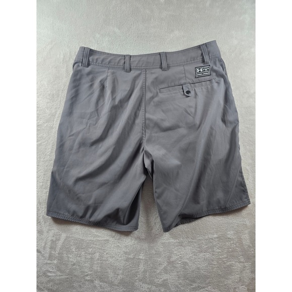 Under Armour HeatGear Shorts Mens 36 Gray Loose Fit Flat Front Athletic *Read - Picture 8 of 10